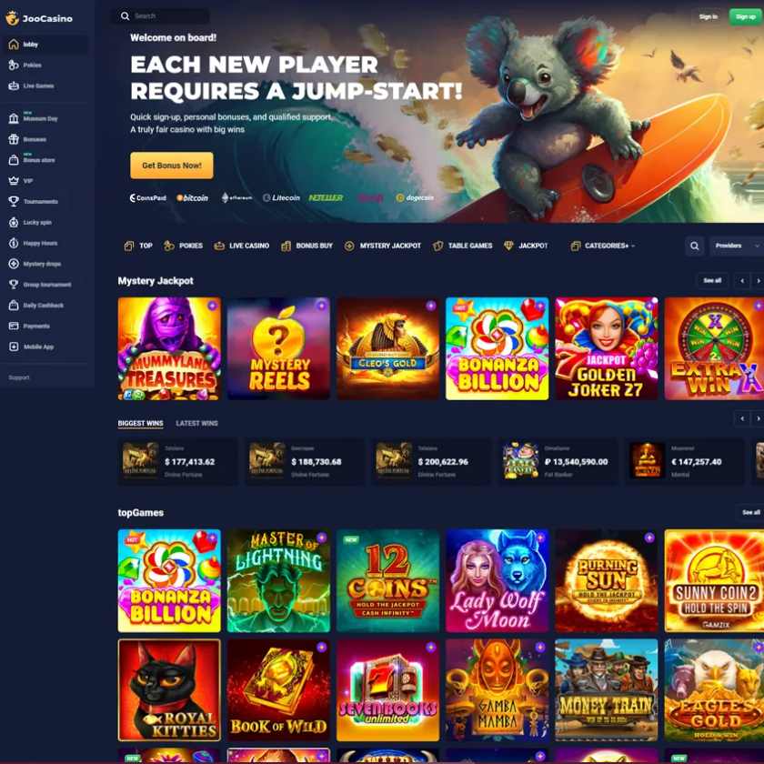 joo casino games